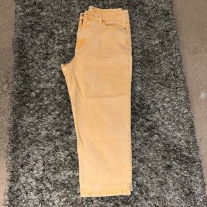 Women’s Faded Orange Jeans